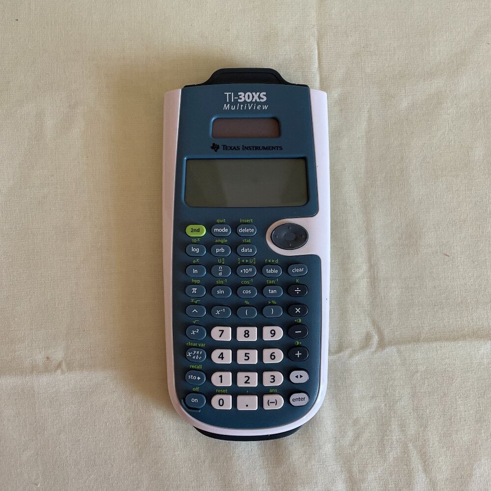 TI-30XS Calculator with Cover Blue